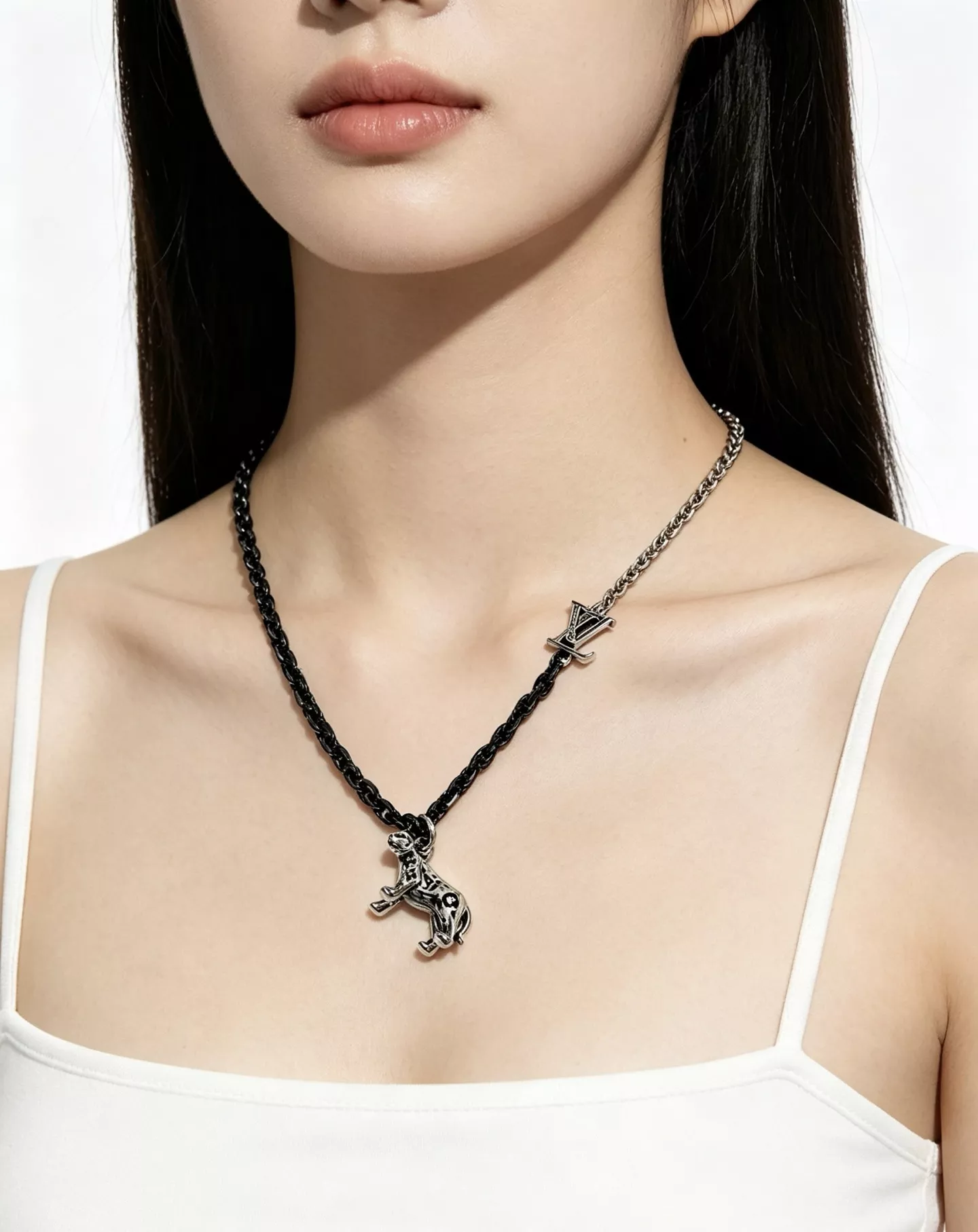 루이비통 빈티지 체인 록스타일 목걸이 상세 이미지 11