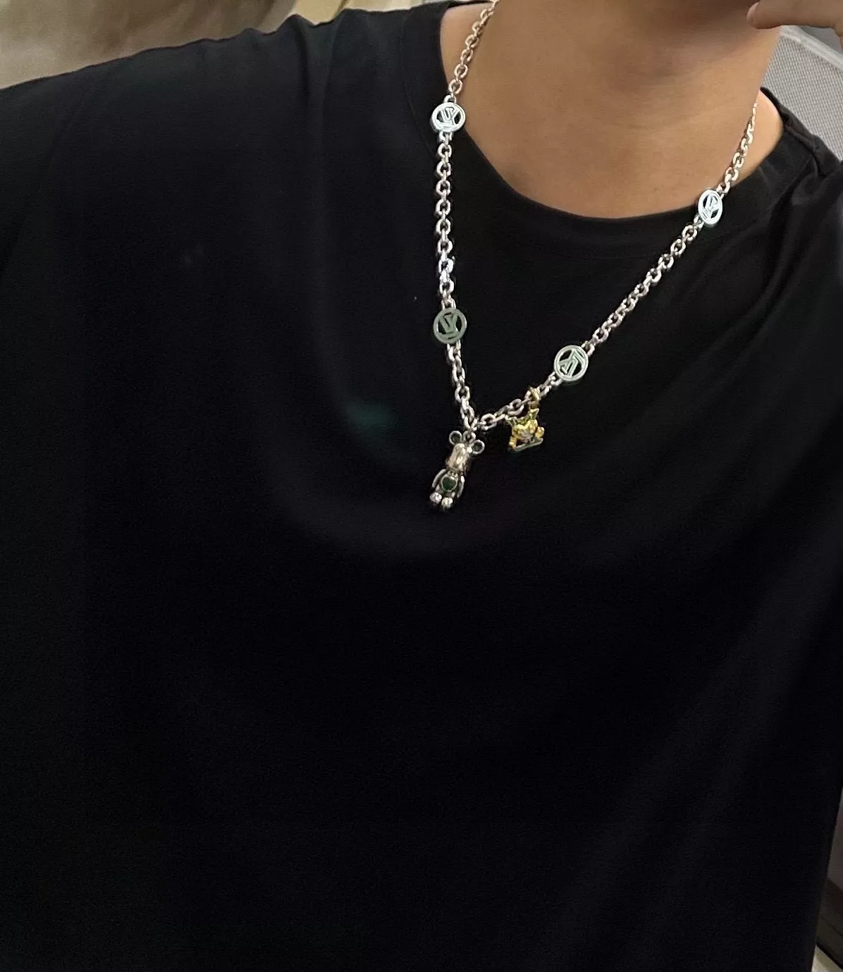 루이비통 빈티지 실버 체인 목걸이 상세 이미지 7
