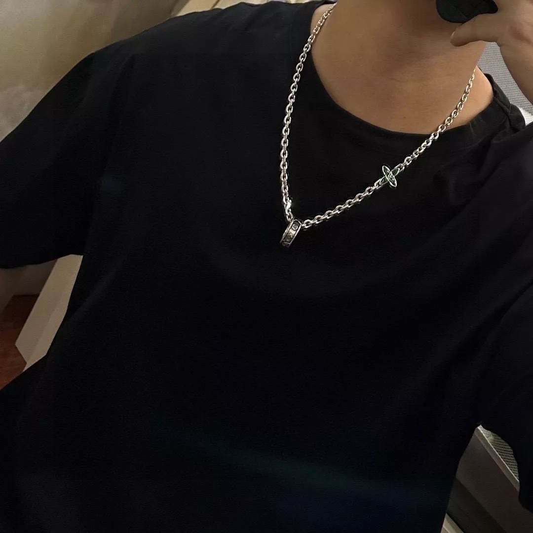 루이비통 빈티지 체인 실버톤 목걸이 상세 이미지 9