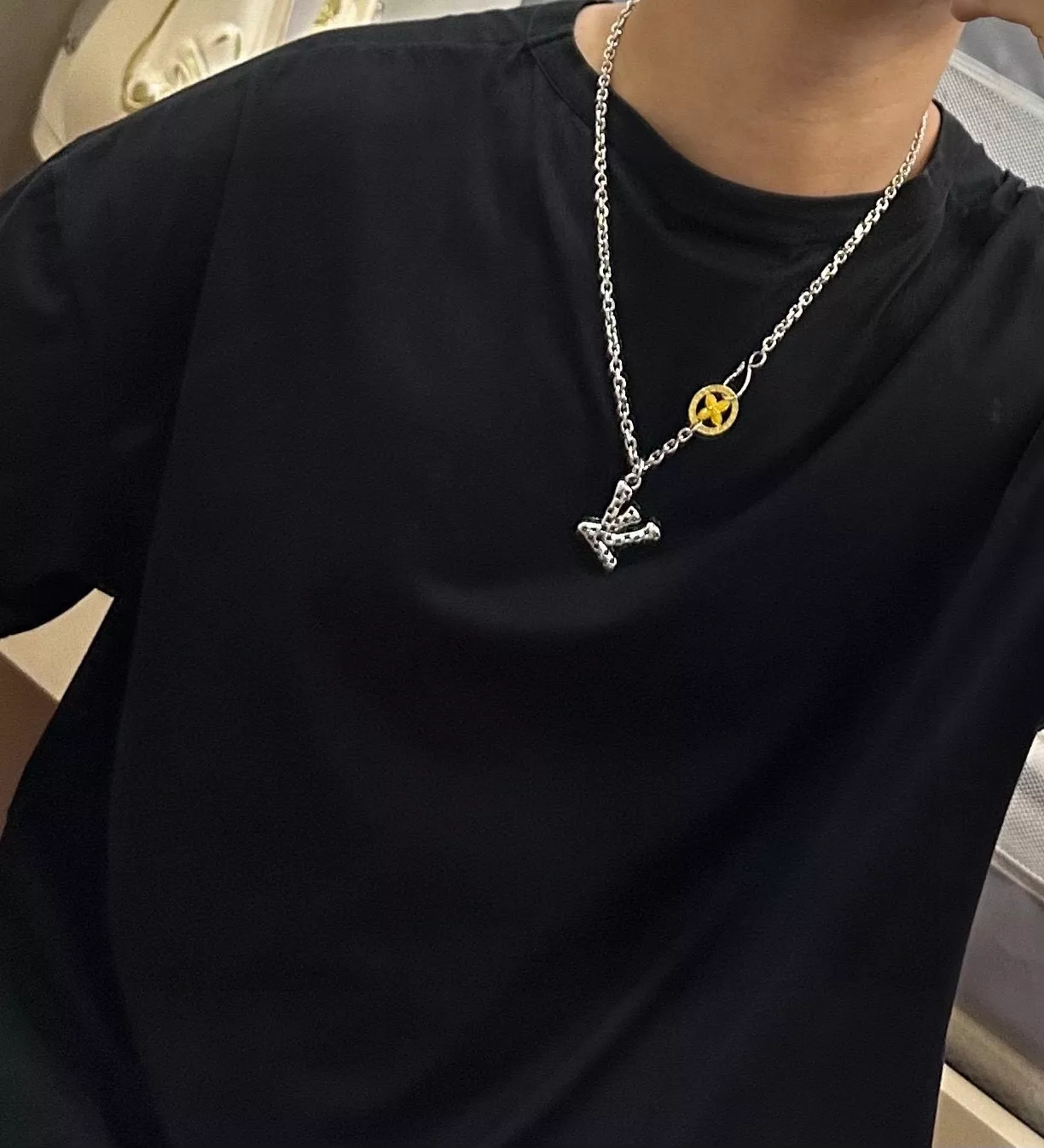 루이비통 빈티지 체인 펜던트 목걸이 상세 이미지 9