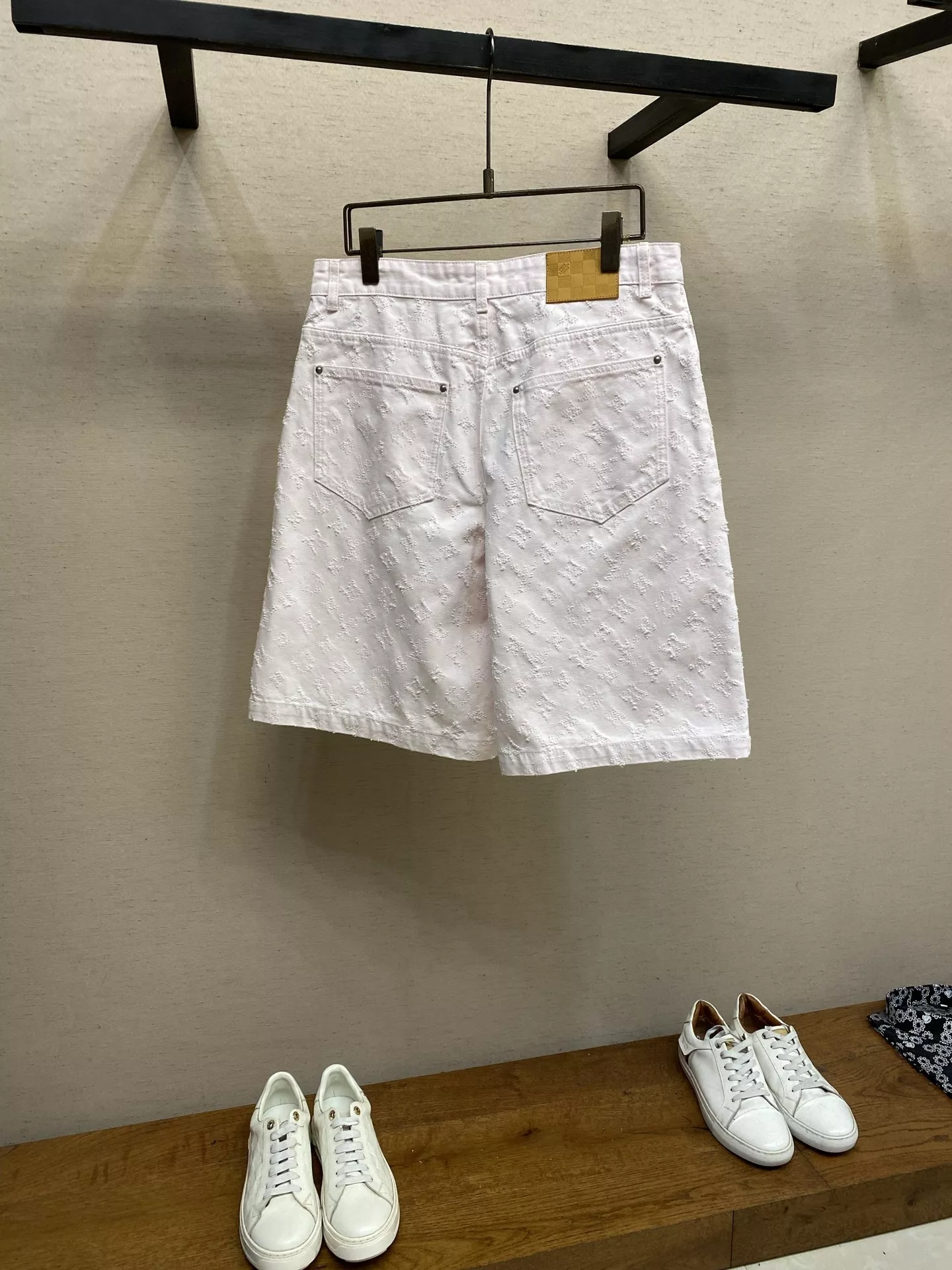루이비통 자카드 데님 남녀공용 하프 팬츠 상세 이미지 2