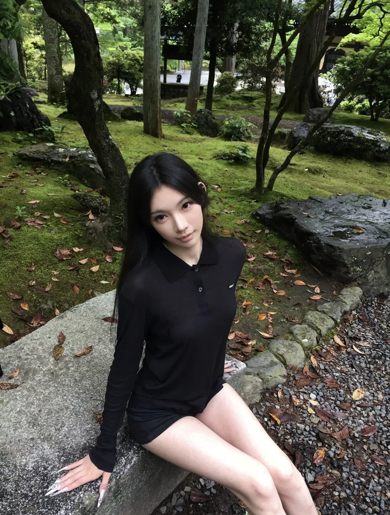 미우미우 폴로 칼라 코튼 혼방 여성용 긴소매 니트 상세 이미지 15