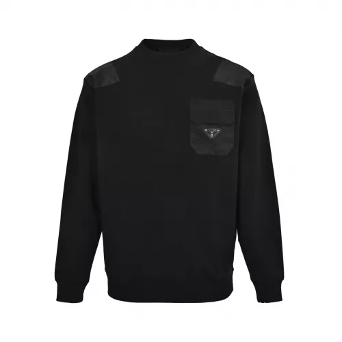 프라다 포켓 라운드넥 남녀공용 맨투맨 티셔츠