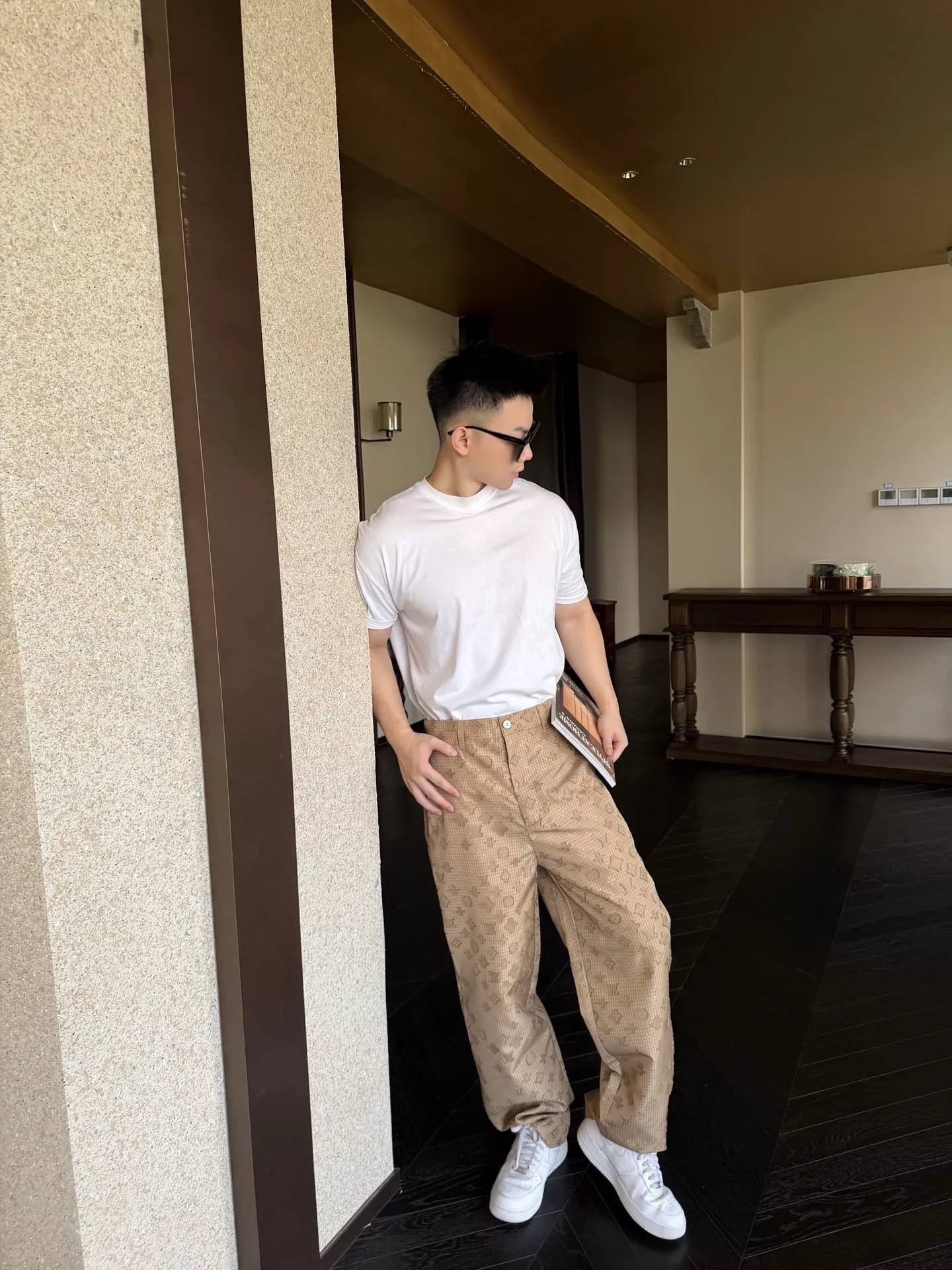 루이비통 모노그램 자카드 캐쥬얼 팬츠 상세 이미지 15
