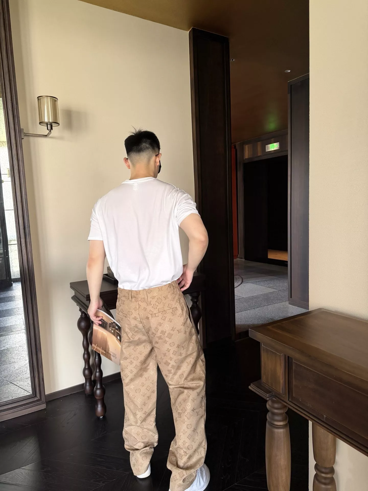 루이비통 모노그램 자카드 캐쥬얼 팬츠 상세 이미지 18
