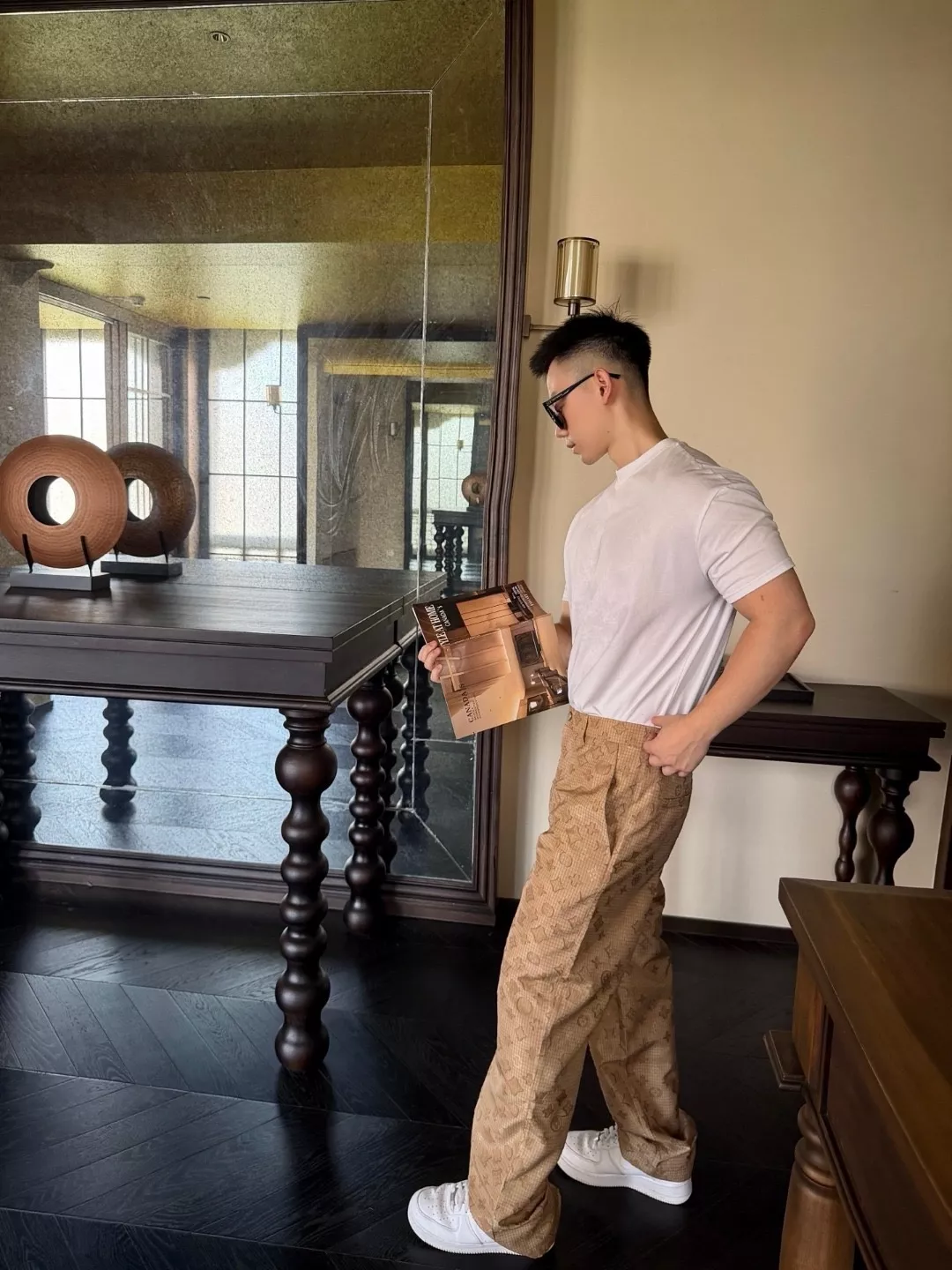 루이비통 모노그램 자카드 캐쥬얼 팬츠 상세 이미지 19