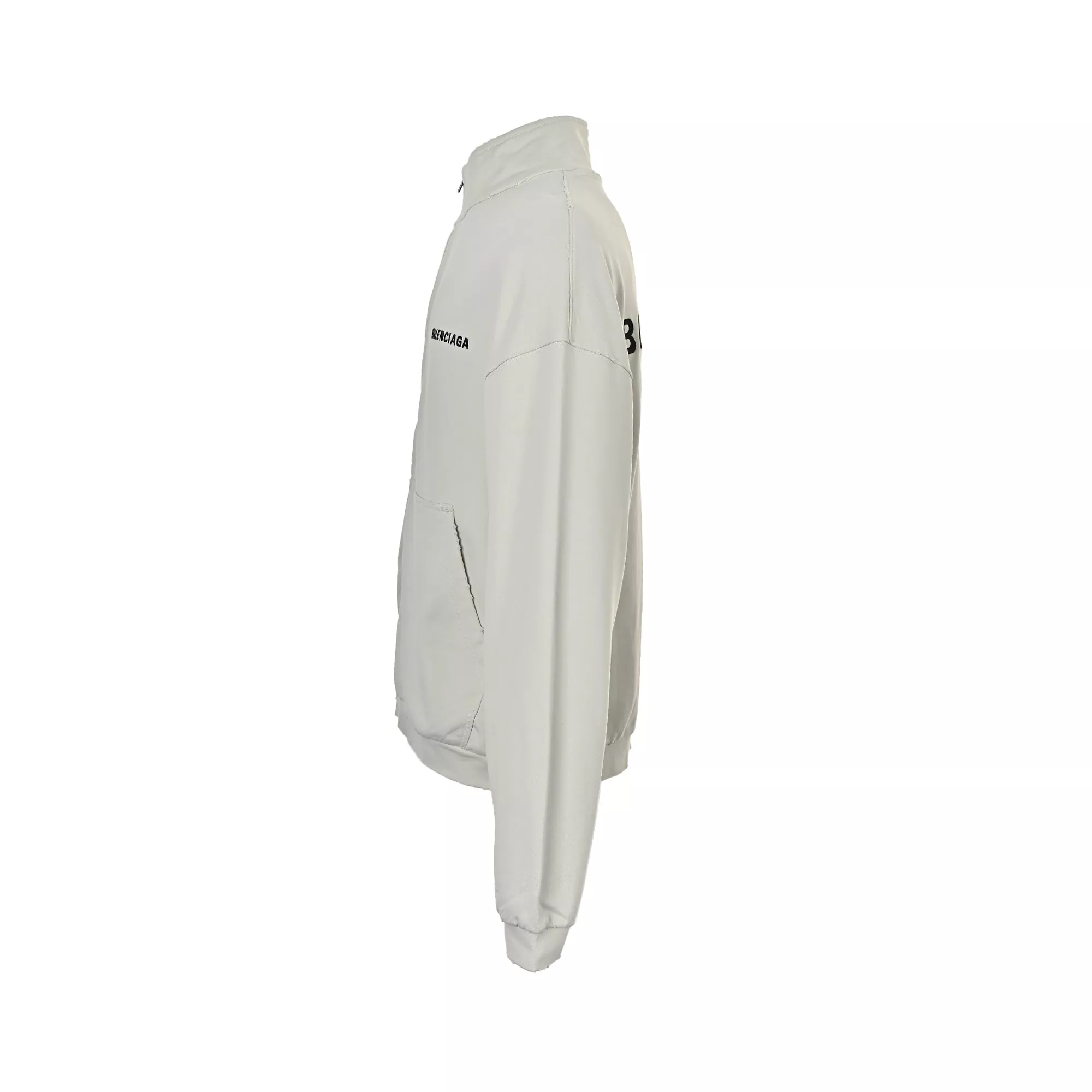 발렌시아가 앞뒤 자수 루즈핏 남녀공용 집업 재킷 상세 이미지 2