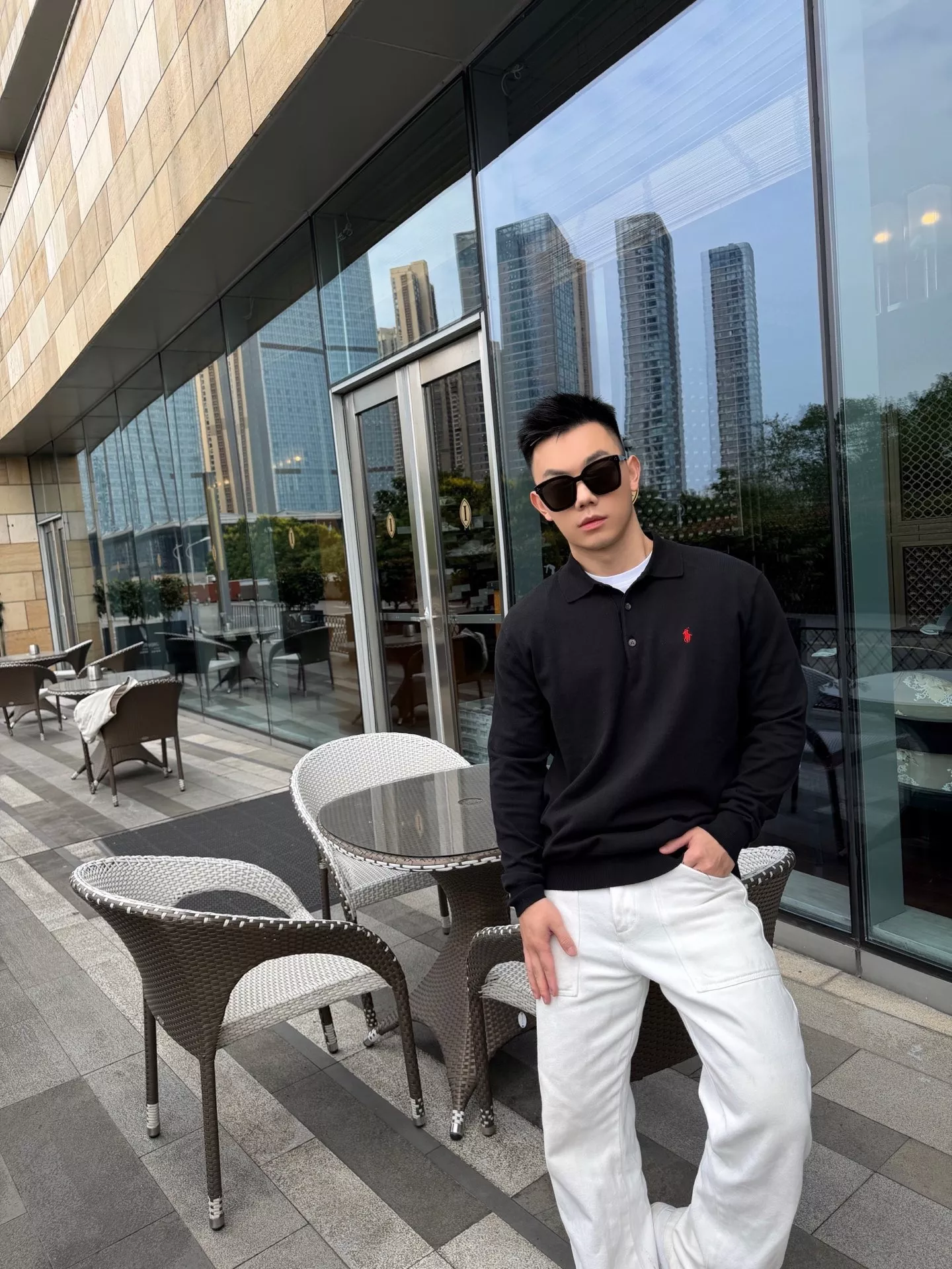 랄프로렌 자수 포인트 울 혼방 남녀공용 긴소매 니트 상세 이미지 18