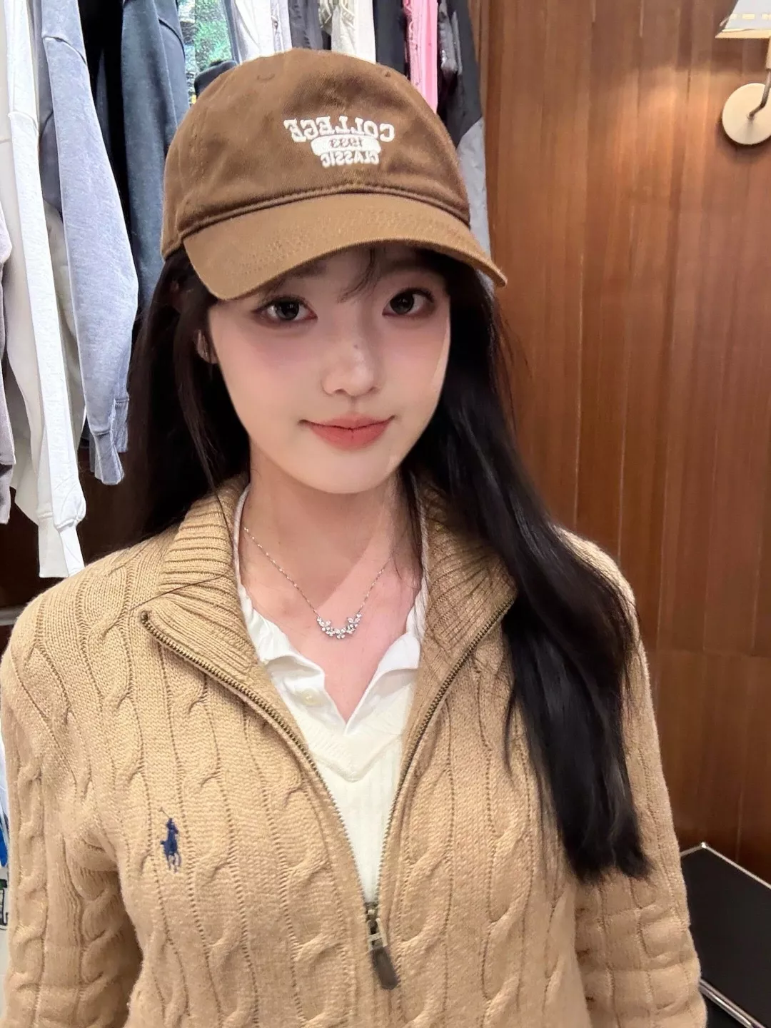 랄프로렌 케이블 자수 집업 남녀공용 니트 재킷 상세 이미지 13