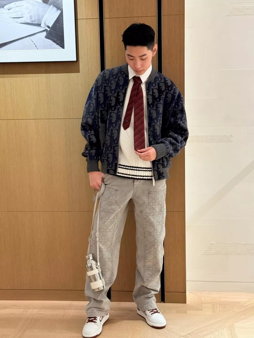 디올 오블리크 자카드 가디건 상세 이미지 14