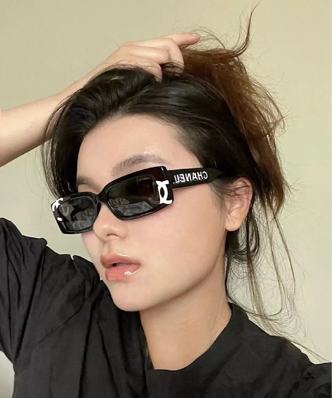 샤넬 블랙 아세테이트 선글라스 스퀘어 프레임 상세 이미지 16