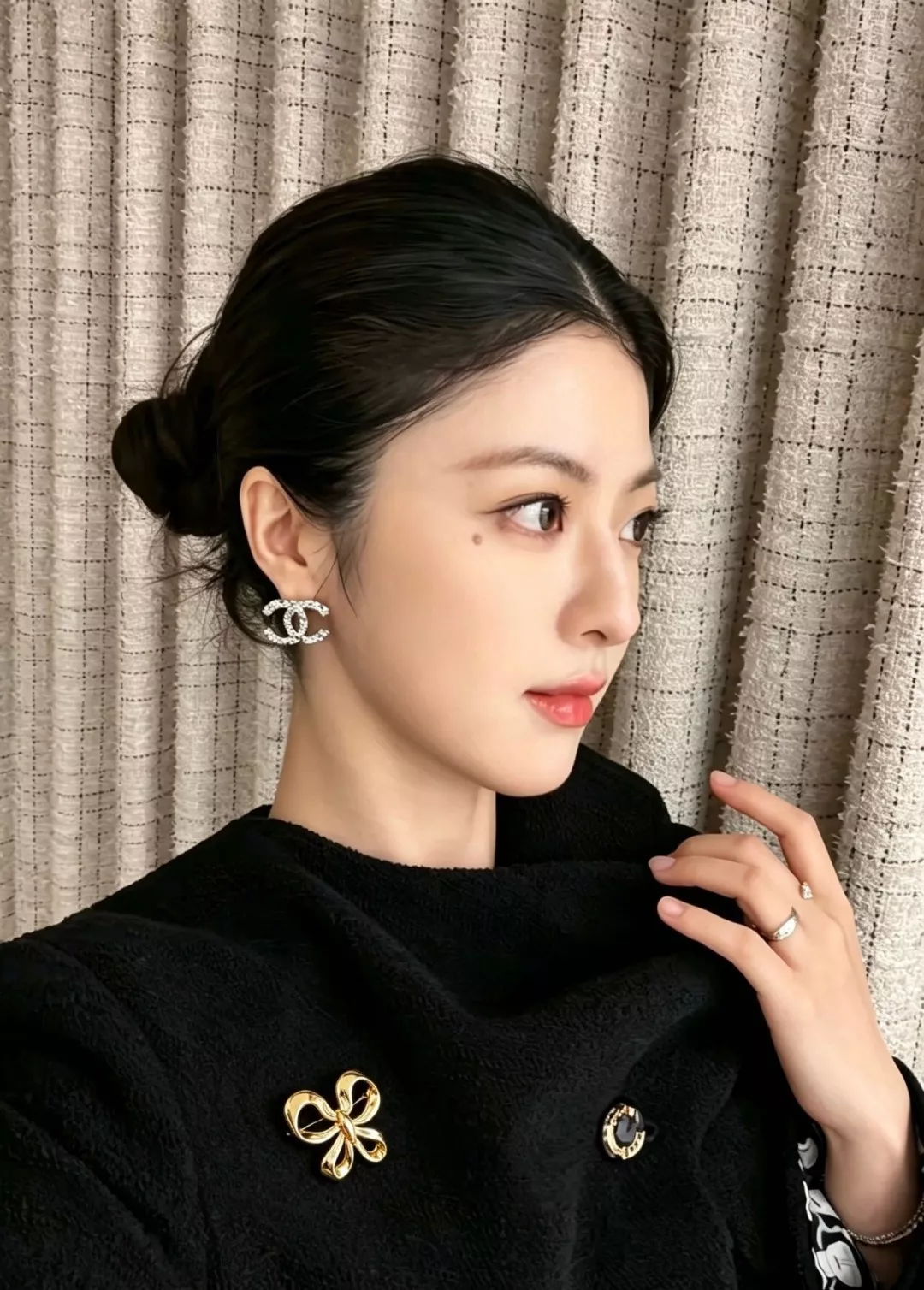 입생로랑 금속 나비 장식 브로치 상세 이미지 7