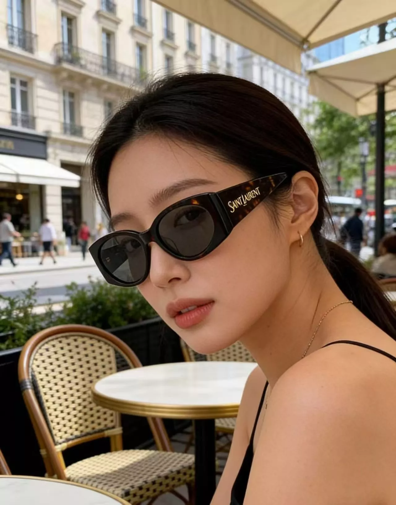 입생로랑 아세테이트 나일론 캣아이 프레임 상세 이미지 28