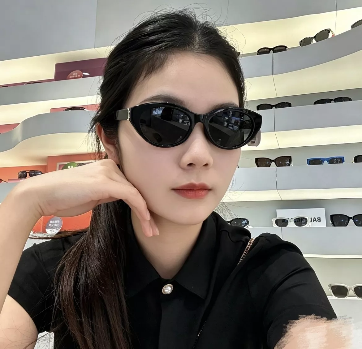입생로랑 아세테이트 UV 차단 캣아이 프레임 상세 이미지 20