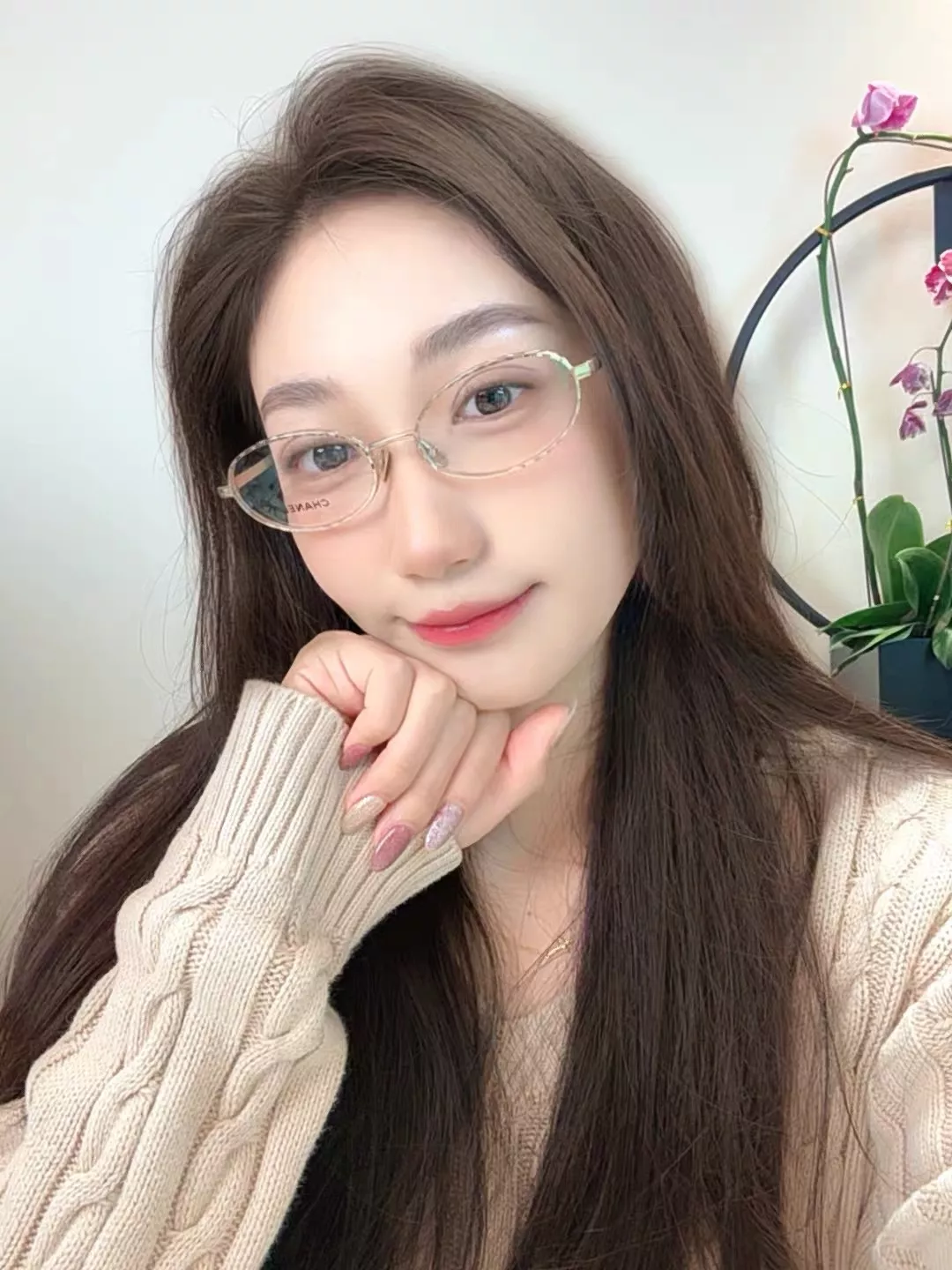 샤넬 타원형 메탈 오벌 프레임 상세 이미지 44