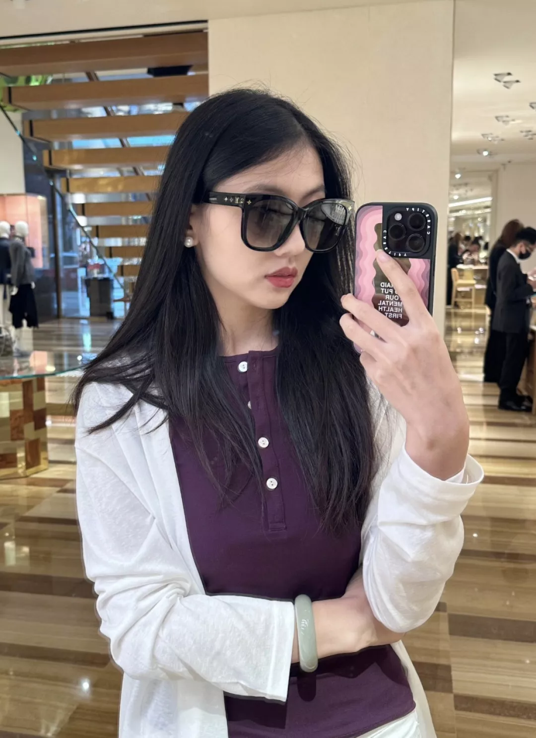루이비통 모노그램 아세테이트 캣아이 프레임 상세 이미지 33