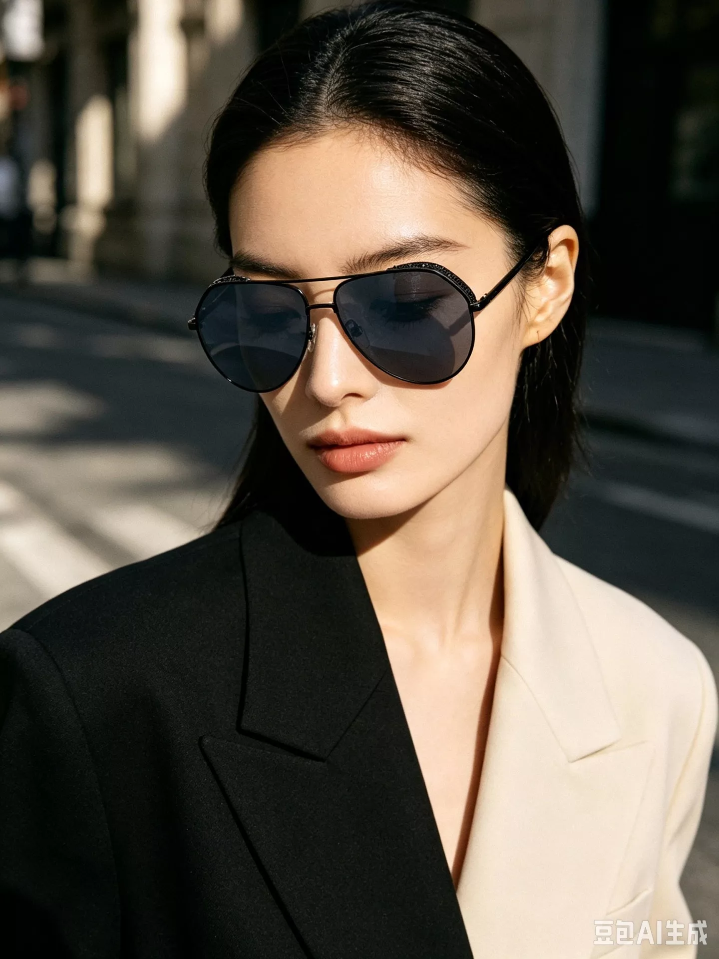 지방시 메탈 나일론 대형 에비에이터 프레임 상세 이미지 29