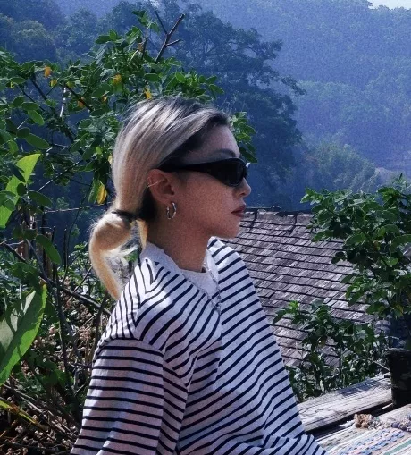 샤넬 블랙 나일론 캣아이 프레임 상세 이미지 40