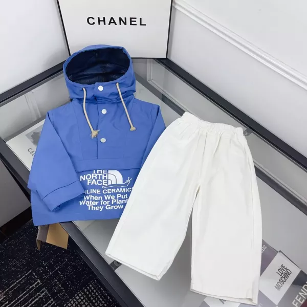 노스페이스 후드 재킷 와이드 유아동용 상하의 세트