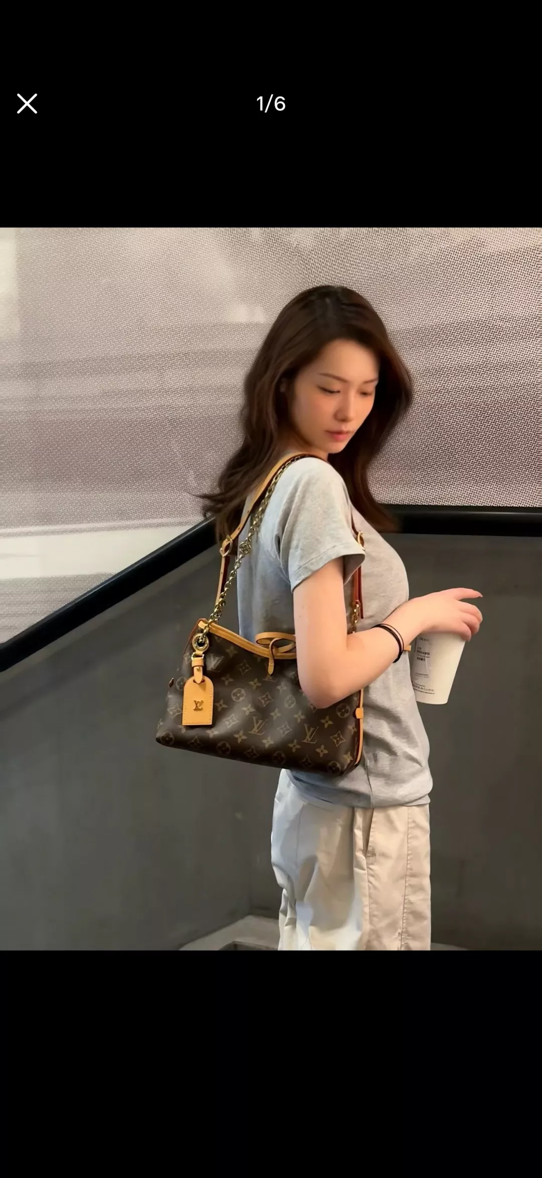 루이비통 리본 장식 모노그램 토트백 상세 이미지 16