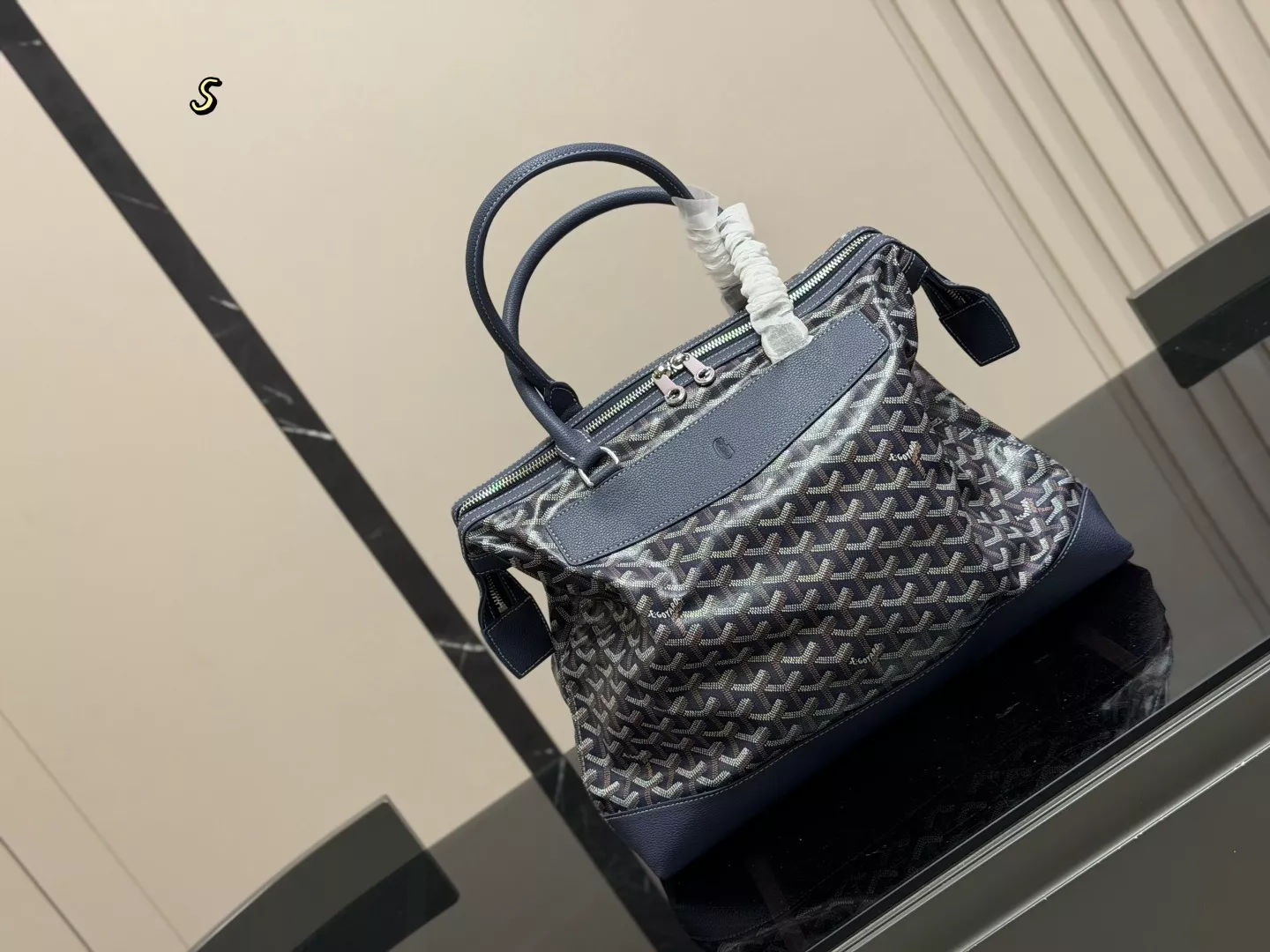 고야드 시살팽 가죽 캔버스 서류가방 상세 이미지 14