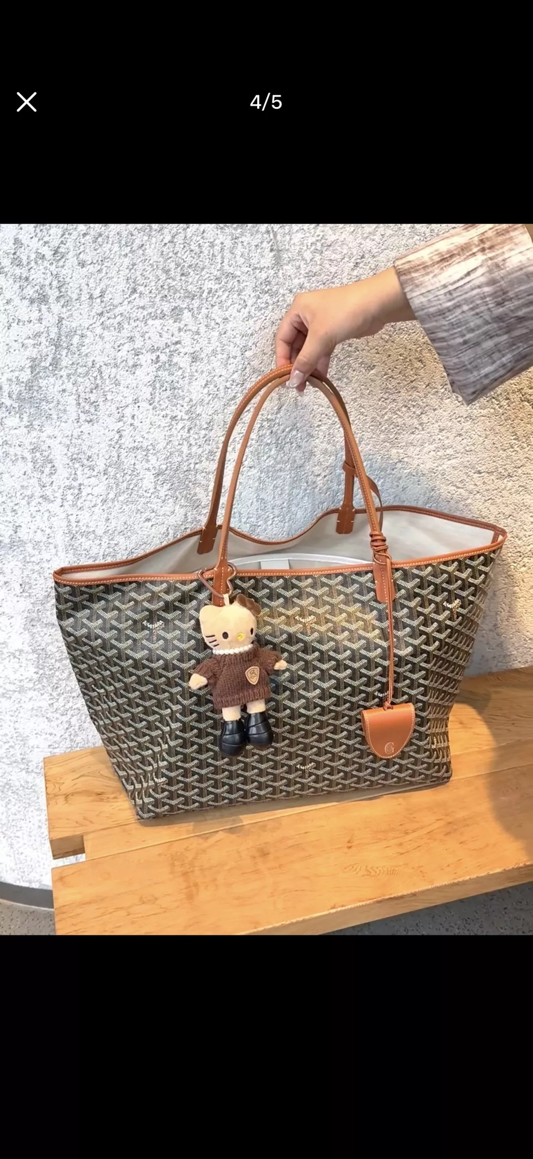 고야드 코팅 캔버스 오픈형 쇼퍼백 상세 이미지 31