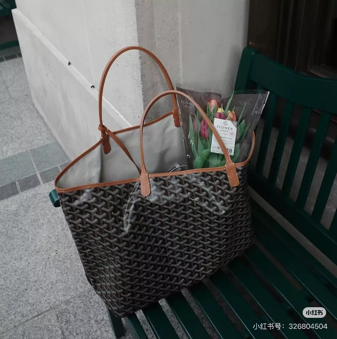 고야드 코팅 캔버스 오픈형 쇼퍼백 상세 이미지 37