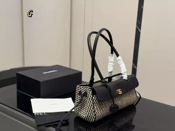 샤넬 빈티지 세르프 빅 바게트백