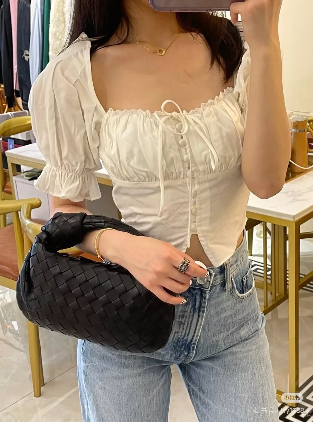 보테가베네타 인트레치아토 미니 호보백 상세 이미지 16