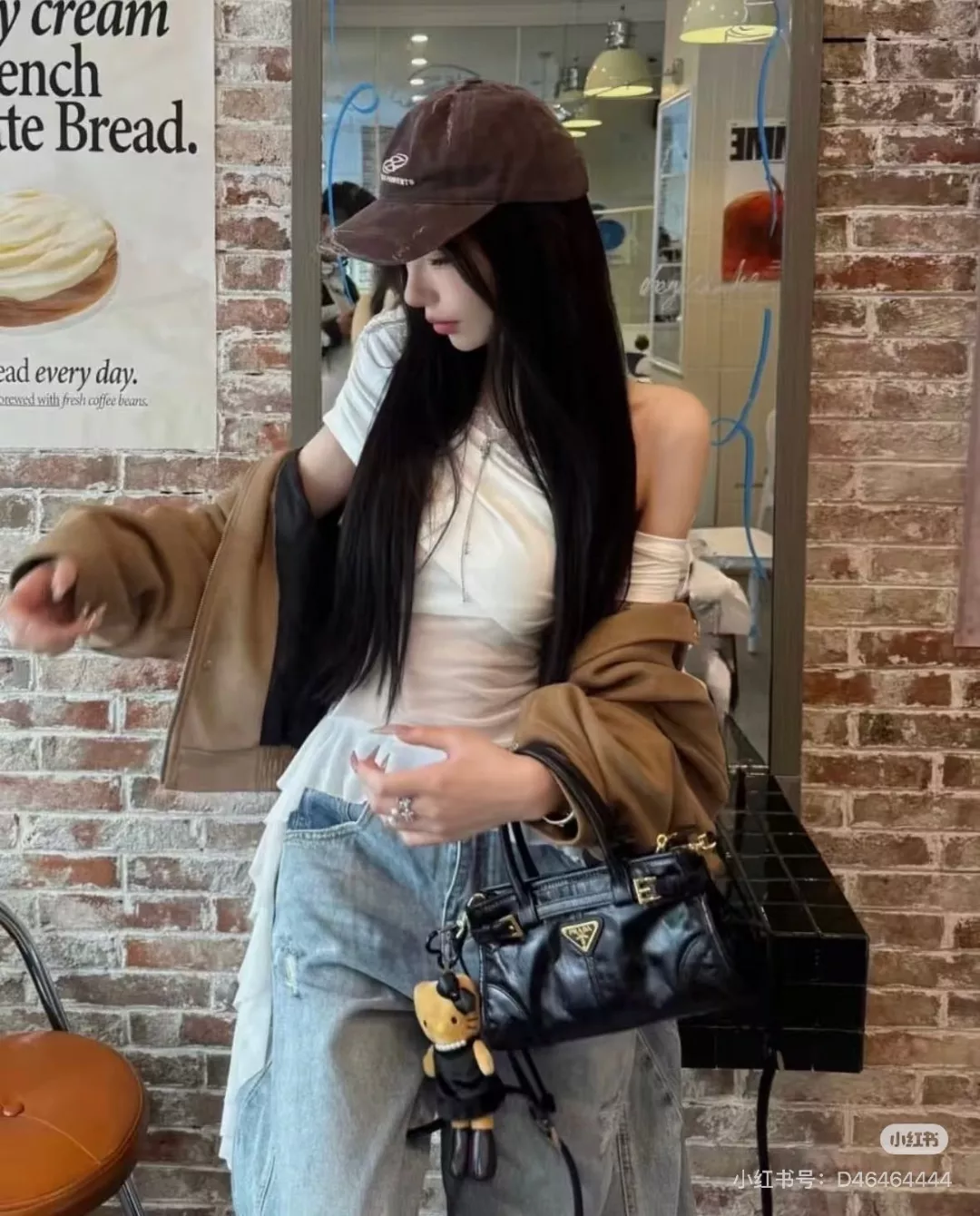 프라다 소프트 럭스 가죽 토트백 상세 이미지 21