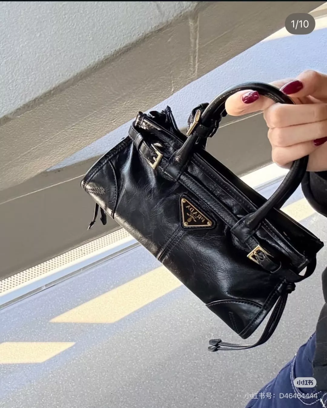 프라다 소프트 럭스 가죽 토트백 상세 이미지 22