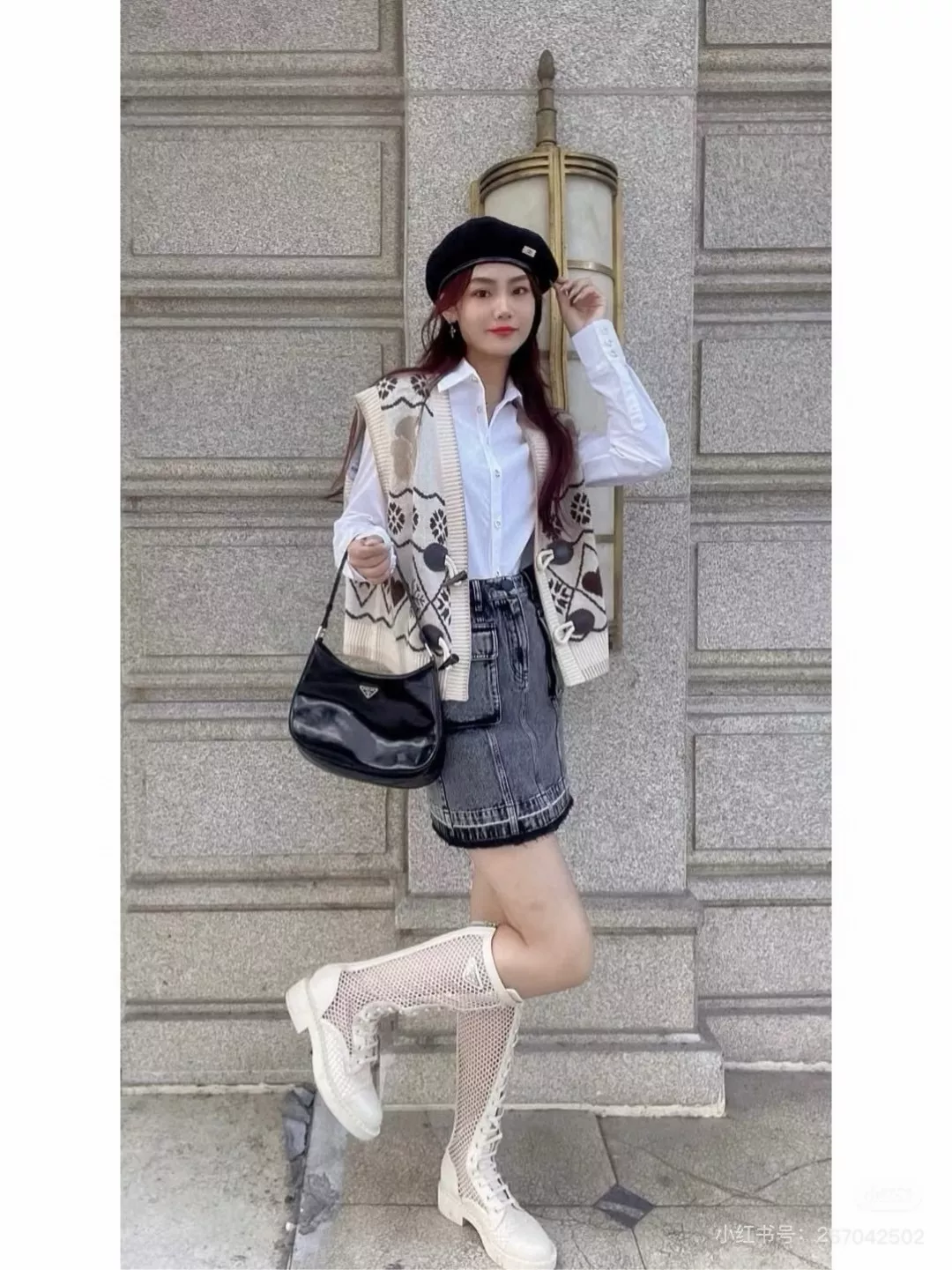 프라다 클레오 블랙 미니 호보백 상세 이미지 22