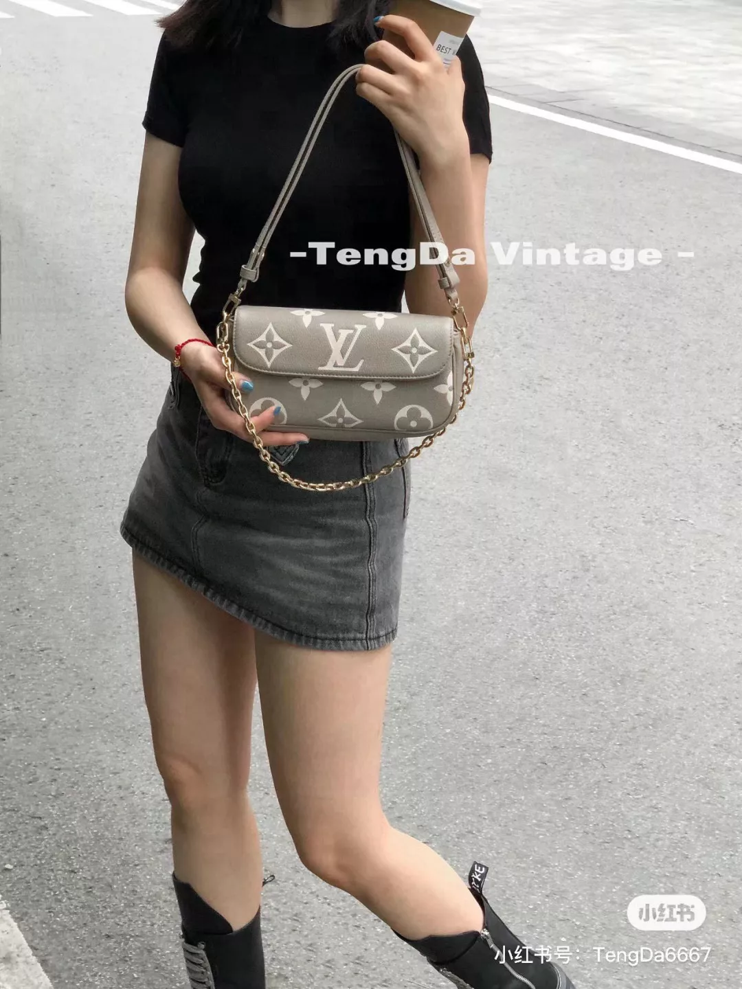 루이비통 체인 스트랩 플랩 바게트백 상세 이미지 10