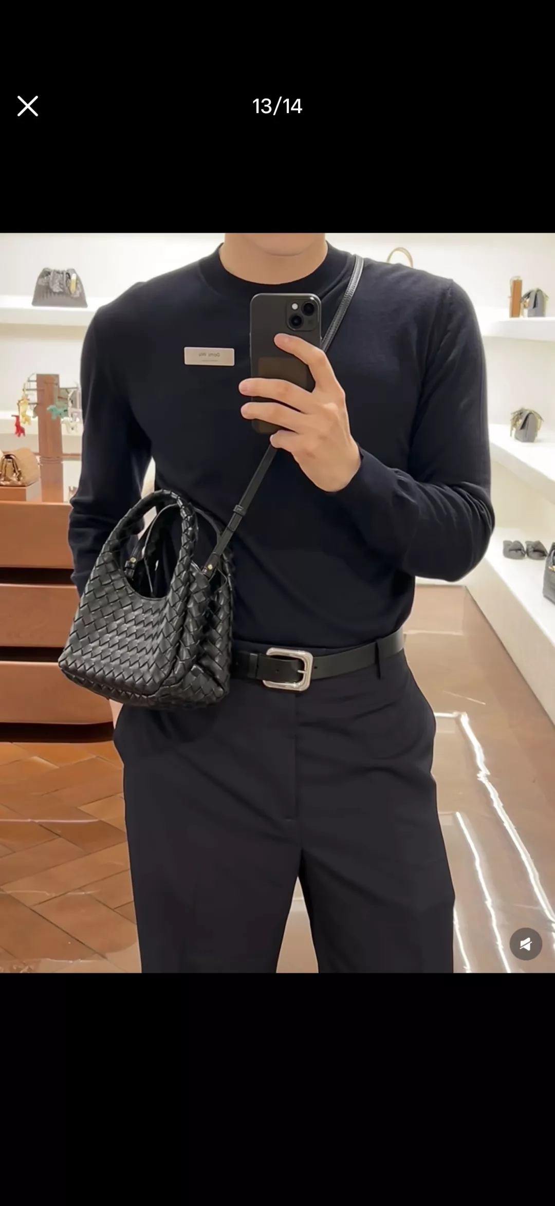 보테가베네타 인트레치아토 미니 토트백 상세 이미지 11