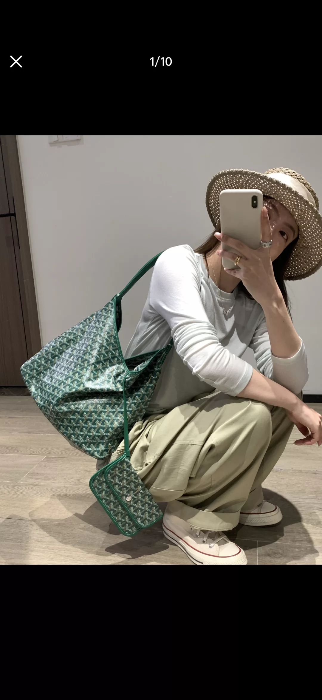 고야드 모노그램 코팅 캔버스 호보백 상세 이미지 39