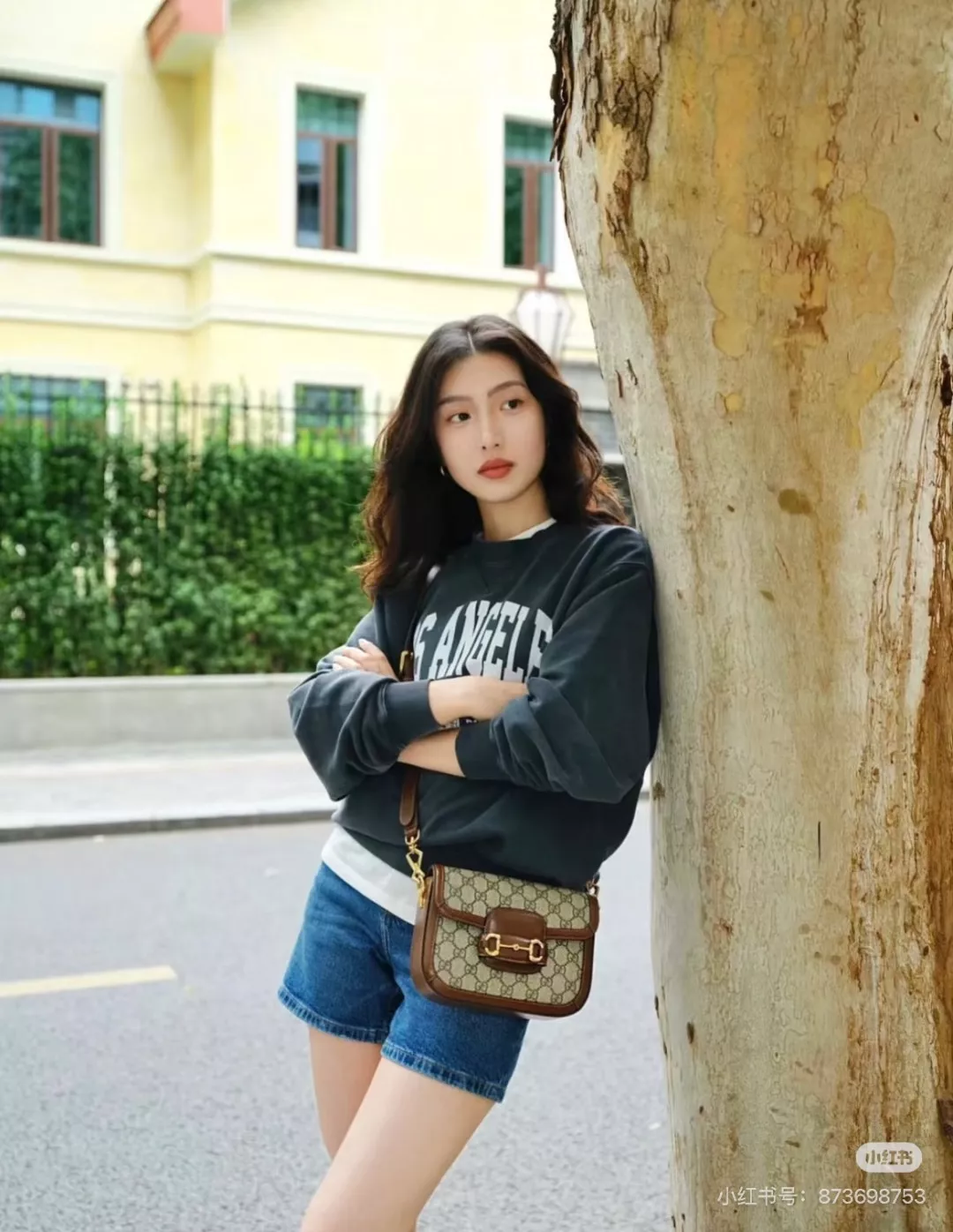 구찌 모노그램 마구장식 복고 숄더백 상세 이미지 20
