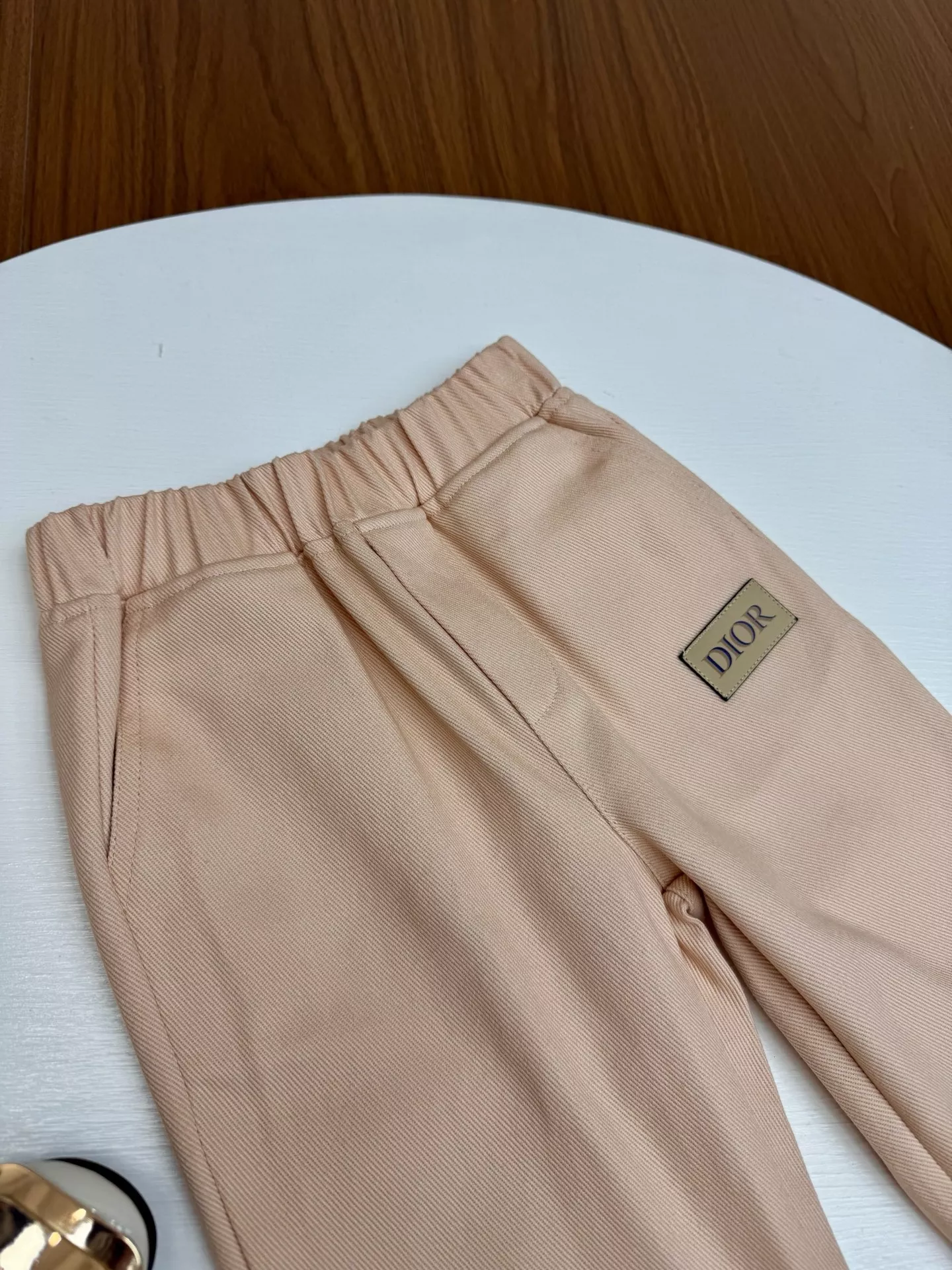 디올 로고 패치 중목 아동용 상하의 세트 상세 이미지 8