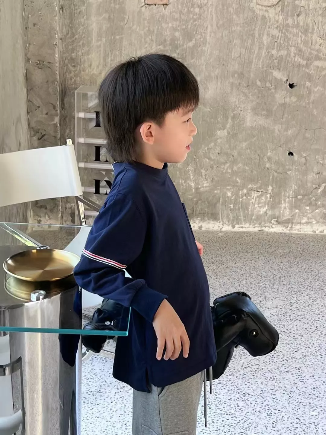 톰브라운 삼선 배색 긴소매 아동용 긴소매 티셔츠 상세 이미지 10