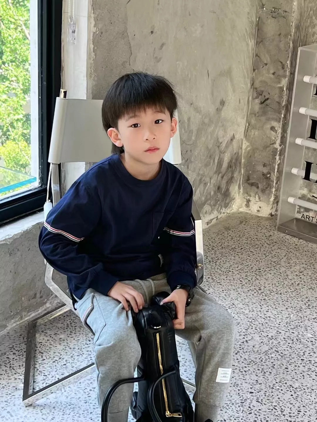 톰브라운 삼선 배색 긴소매 아동용 긴소매 티셔츠 상세 이미지 17