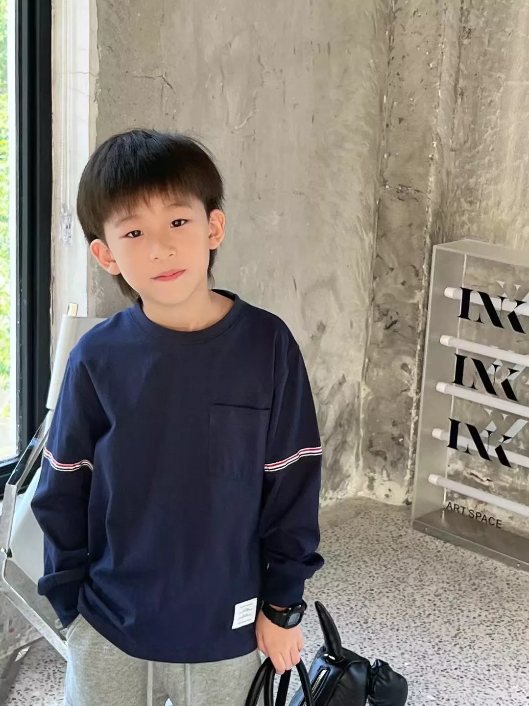 톰브라운 삼선 배색 긴소매 아동용 긴소매 티셔츠 상세 이미지 18