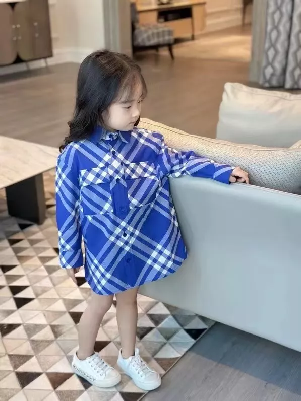 버버리 체크 코튼 아동용 긴소매 셔츠 상세 이미지 16
