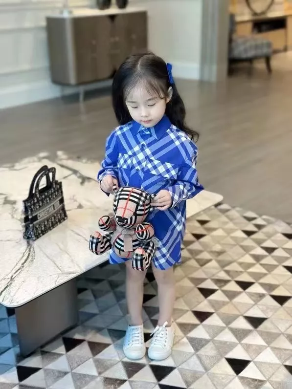 버버리 체크 코튼 아동용 긴소매 셔츠 상세 이미지 17