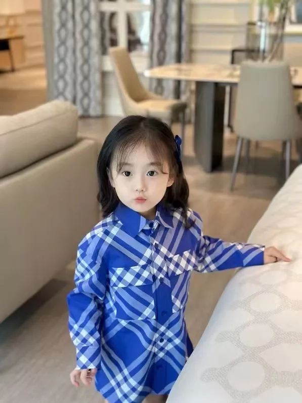 버버리 체크 코튼 아동용 긴소매 셔츠 상세 이미지 20