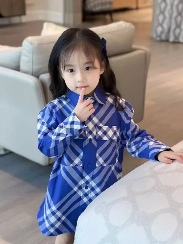 버버리 체크 코튼 아동용 긴소매 셔츠 상세 이미지 21