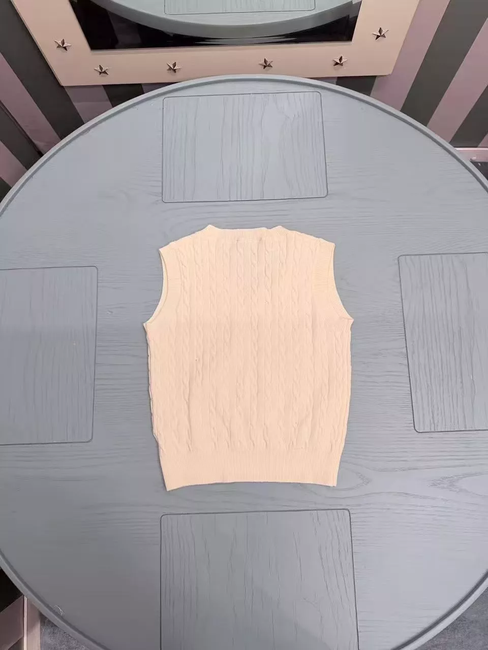 랄프로렌 꽈배기 니트 아동용 민소매 니트 상세 이미지 2