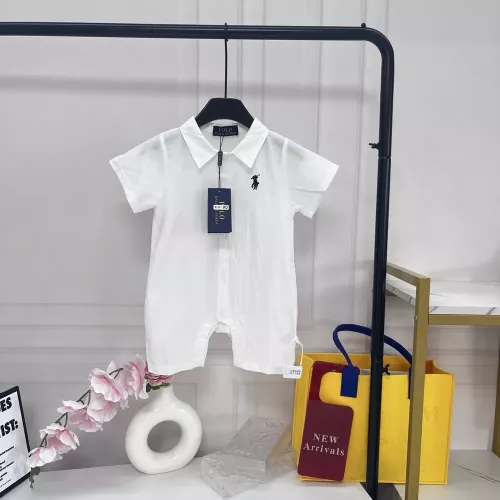 랄프로렌 말 자수 카라 반소매 유아용 점프수트