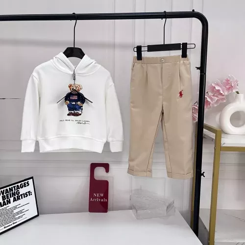 랄프로렌 곰 프린트 후드 티셔츠와 팬츠 세트