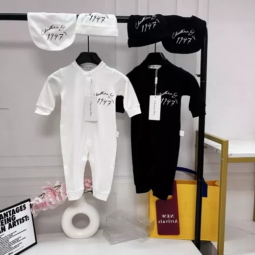 디올 레터링 긴소매 유아용 점프수트