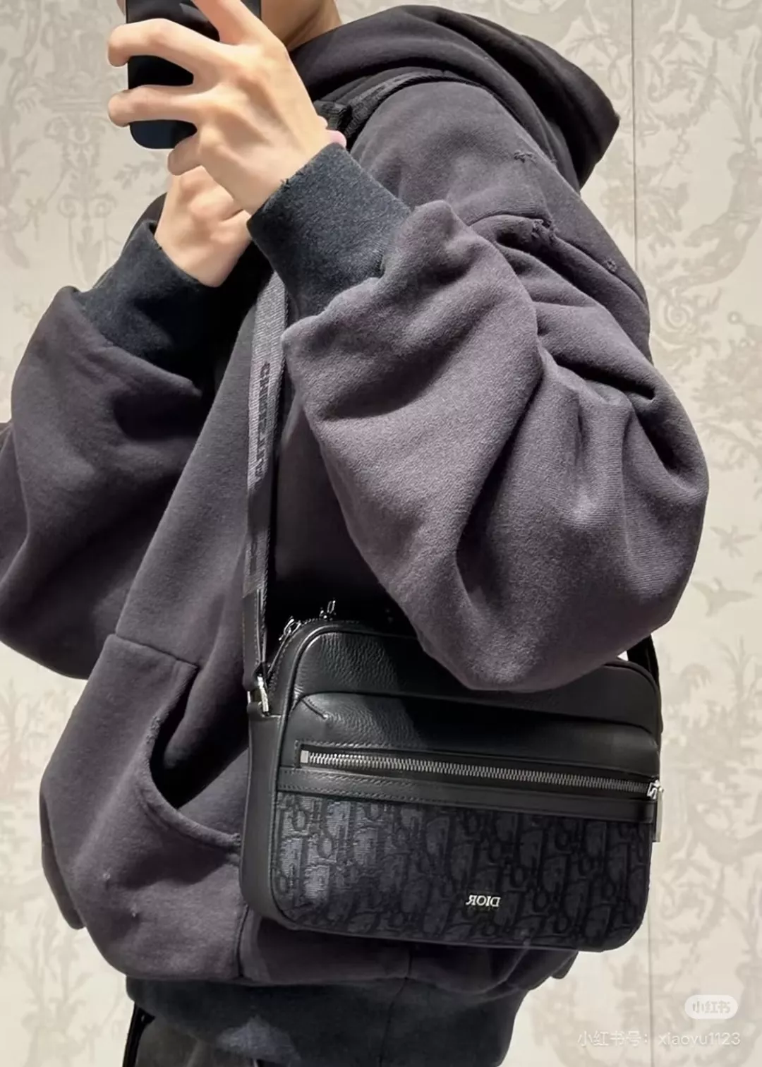 디올 오블리크 자카드 메신저백 상세 이미지 14