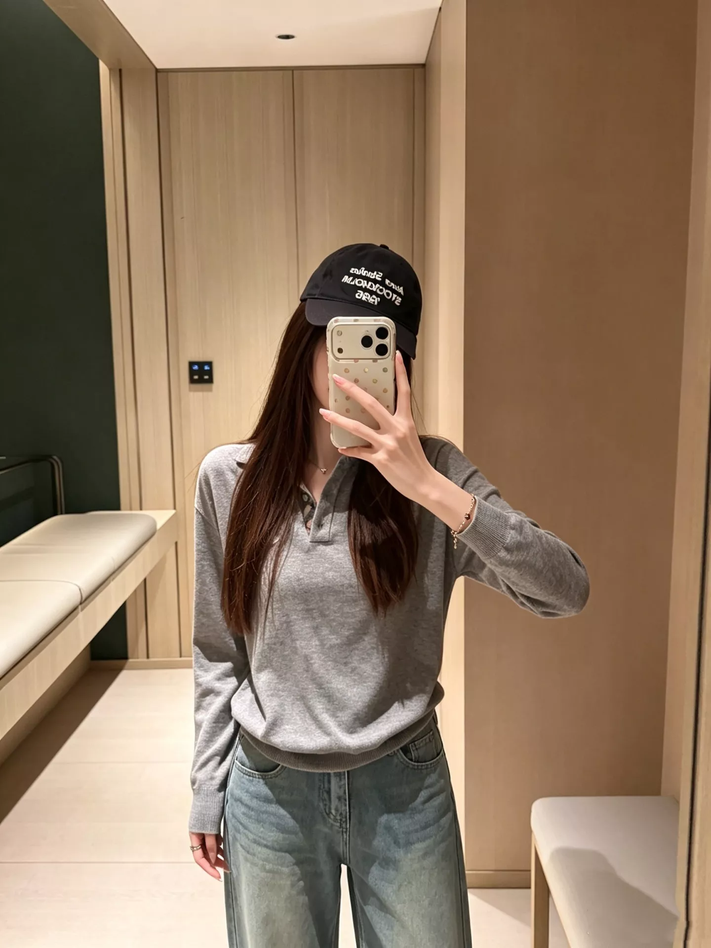 버버리 캐시미어 혼방 체크 포인트 아동용 긴소매 니트 상세 이미지 16